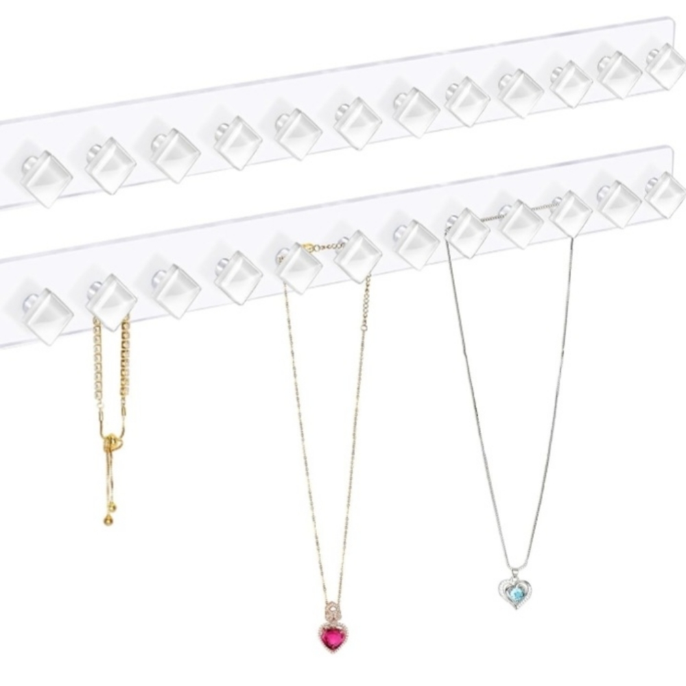 Pair of acrylic jewelry hanger organizers NIB
